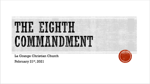 The 8th Commandment